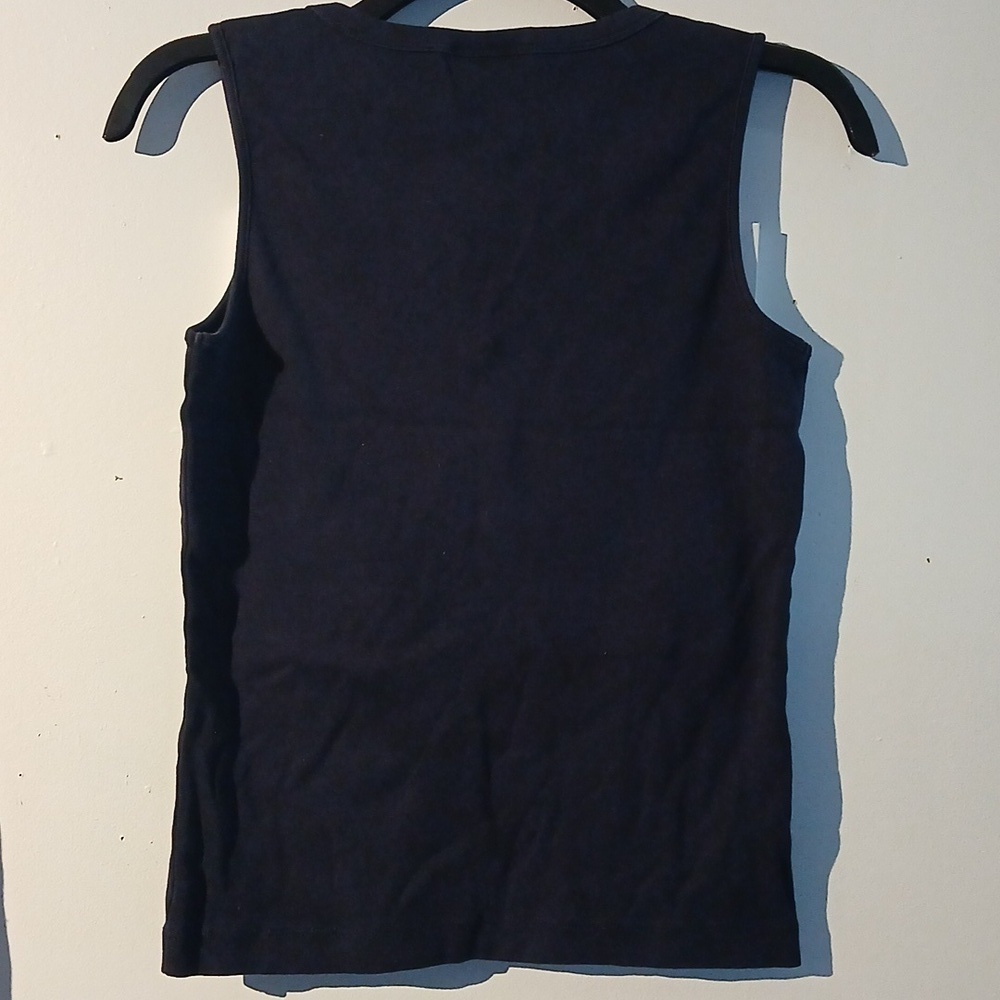 Ann Taylor Women's Navy Blue Sleeveless Top - Picture 3 of 3